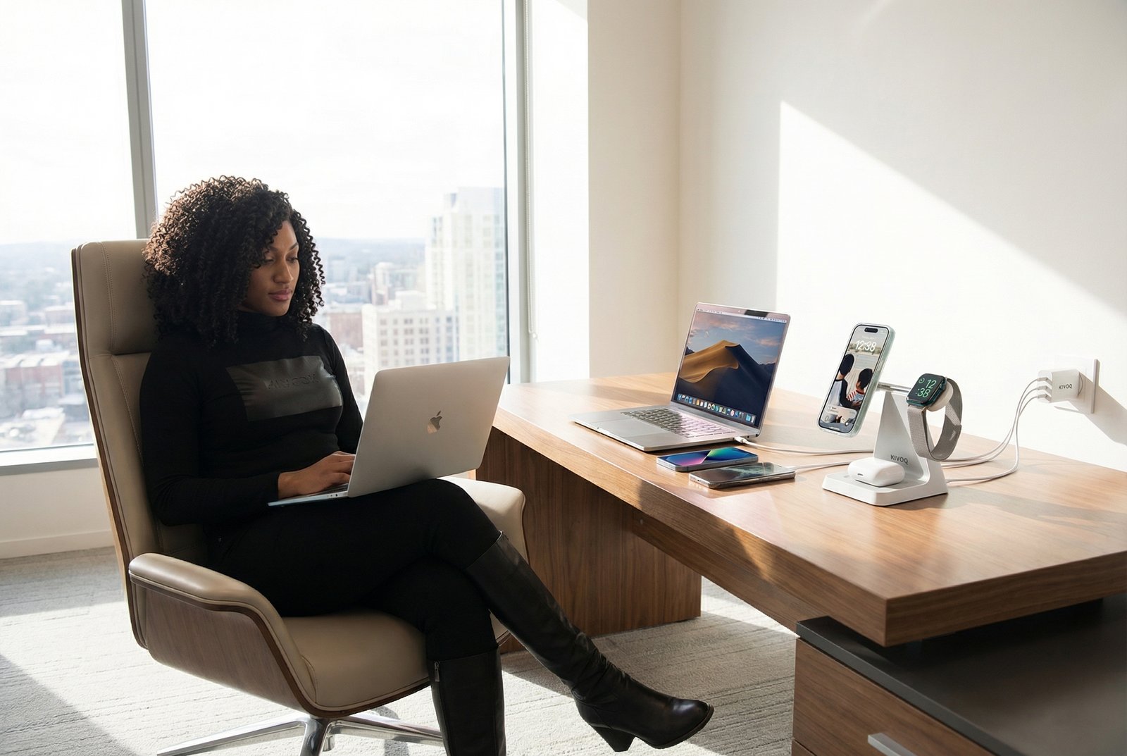 Tech Enthusiast Working